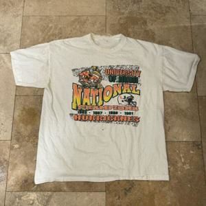 University Of Miami Hurricanes Um Football Shirt Gift Friend Family Col